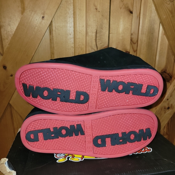 World Industries Skate Shoes Mens 11.5 Bones Skull Y2K Black F209666 Smith * - Picture 8 of 11